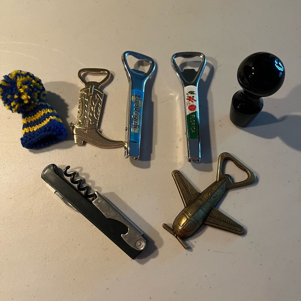 Wine cork opener bottle openers one stopper lot